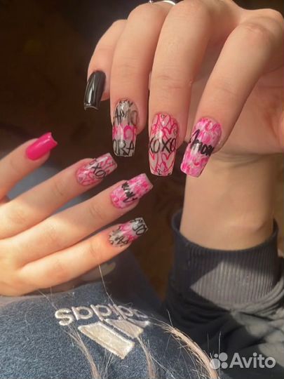 Маникюр покрытие гель лак наращивание