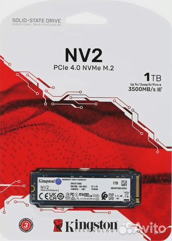 Ssd m2 nvme 1tb kingston SNV2S/1000G диск