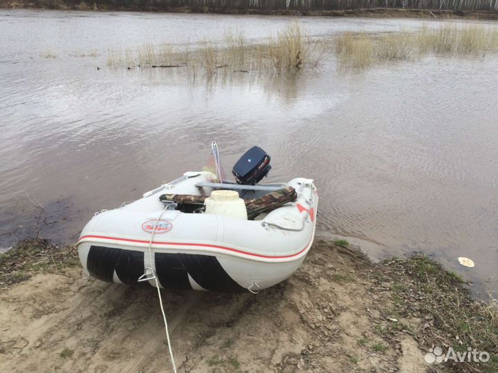 Лодка, мотор, прицеп