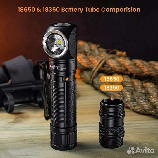 Налобный фонарь Sofirn HS40 (новый) + акб