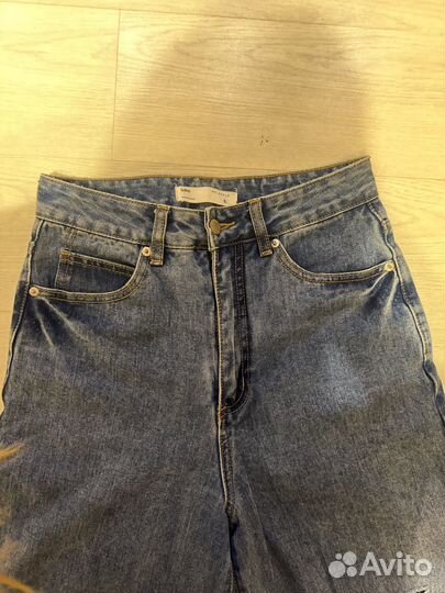 Джинсы женские широкие