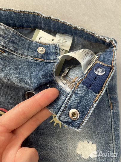Джинсы на девочку.68см