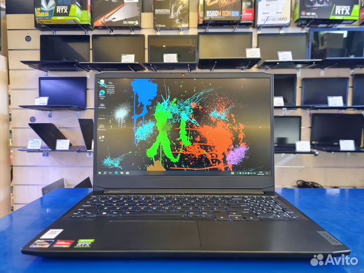 Игровой ноутбук Lenovo RTX3050Ti Ryzen 5