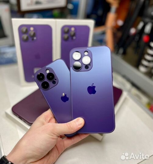 Стеклянный чехол на iPhone 14 Pro MagSafe