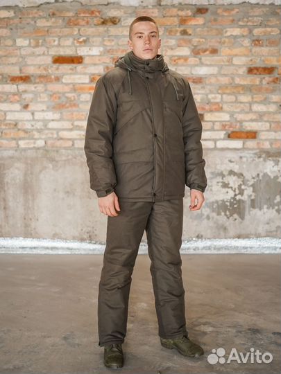 Зимний костюм nord на синтепоне, олива