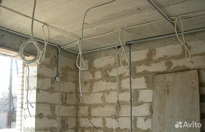 Монтаж электропроводки.Услуги электрика