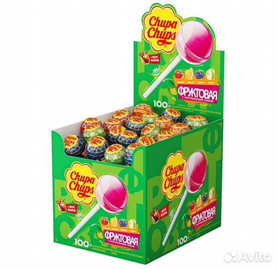 Chupa Chups Фрукты Кола Perfetti Van Melle