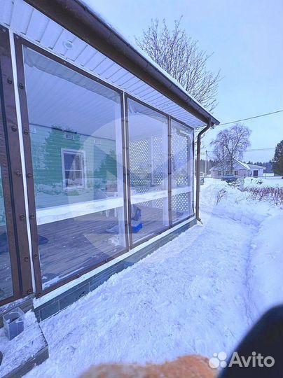 Окна жидкие на террасу