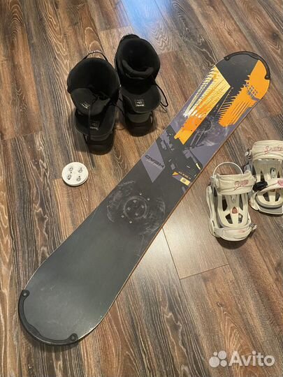 Сноуборд комплект с креплениями мужской