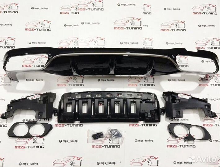 Диффузор хром E-Class 53AMG W213