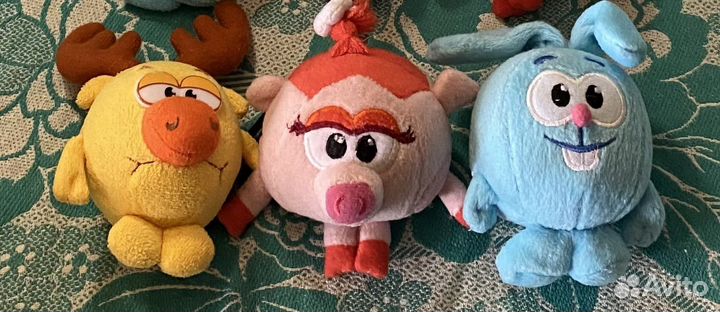 Смешарики мягкие игрушки Брелок Коллекция Набор