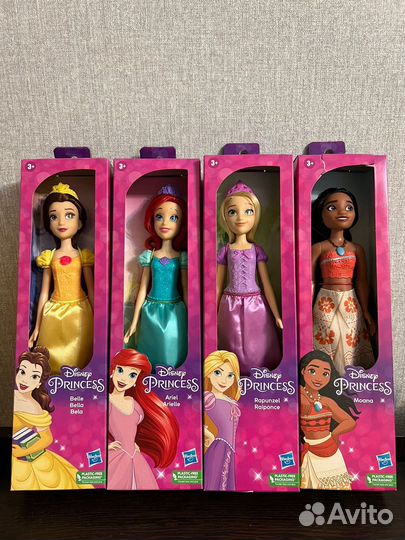 Куклы принцессы Дисней Ариэль, Бэль, Рапунцель
