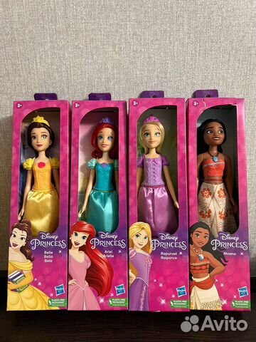 Куклы принцессы Дисней Ариэль, Бэль, Рапунцель