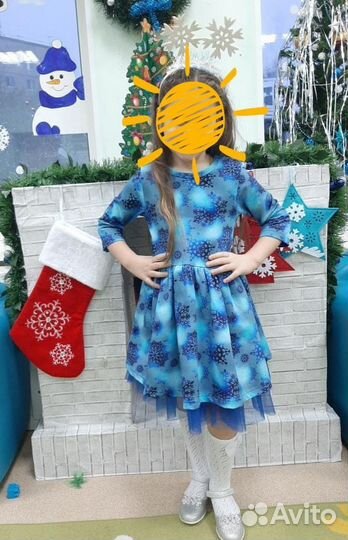 Платье снежинки Baby boom