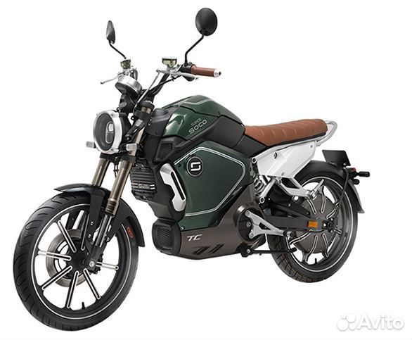 Электромотоцикл super soco TC green