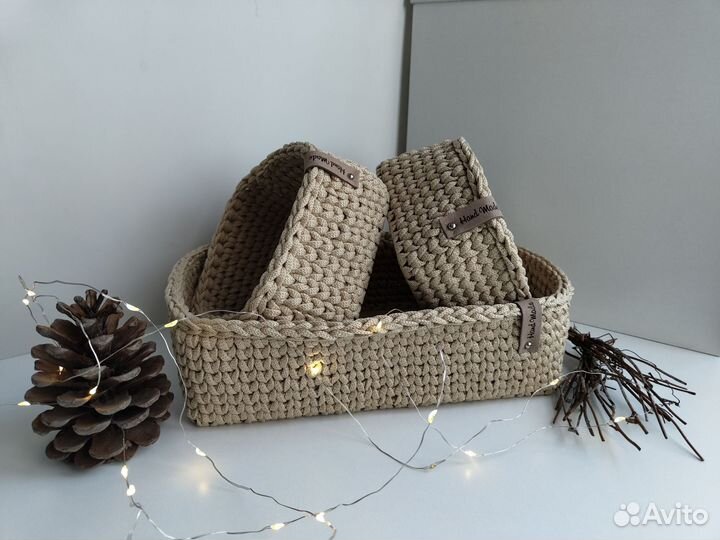 Набор из трёх корзинок