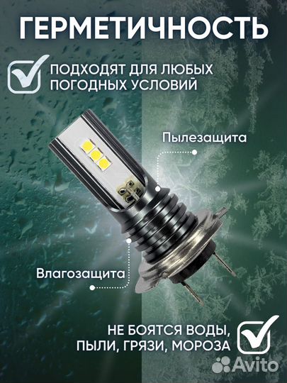 LED лампы h7