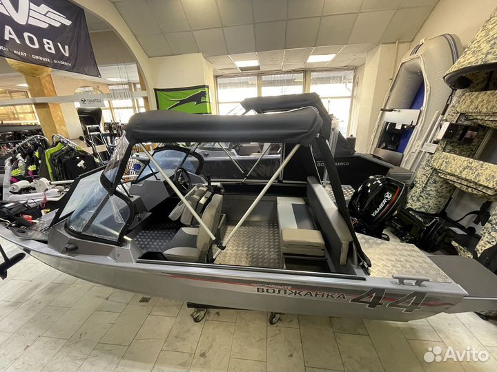 Лодка волжанка 44 фиш с мотором Yamer 30 FES