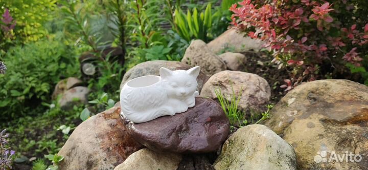 Кошка кашпо