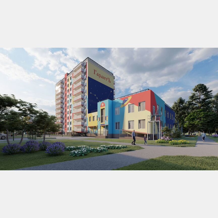 1-к. квартира, 40 м², 1/10 эт.
