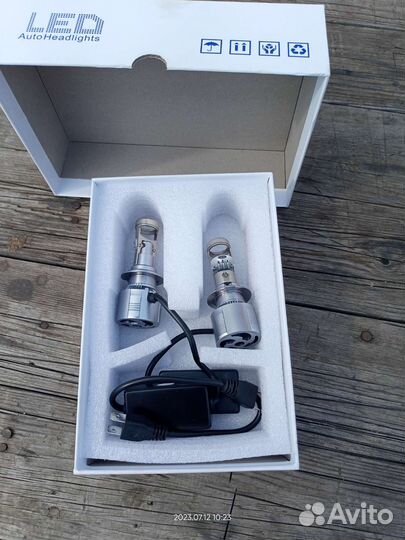 Светодиодные лампы led h7 с линзой