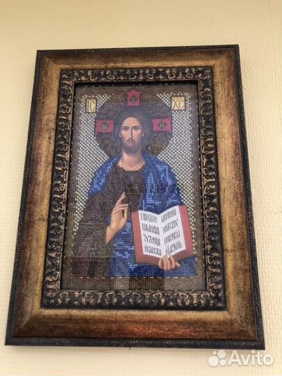 Икона из бисера ручная работа
