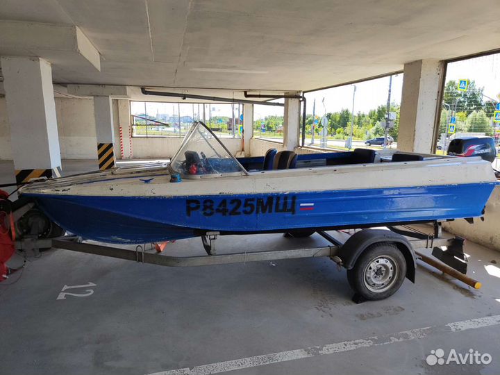 Казанка 5М3 с выносным транцем, Сузуки 30 2Т