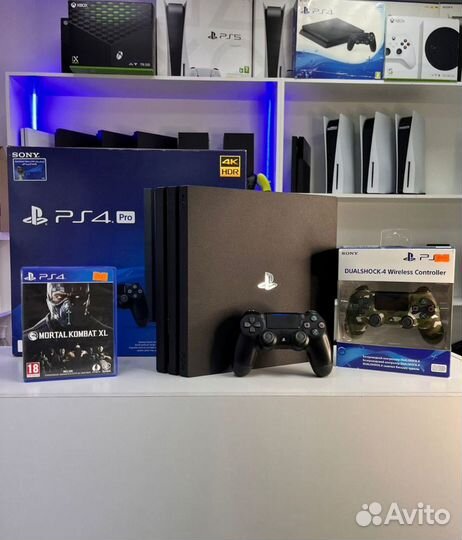 PS4 Про 4k SSD + Игры. Гарантия. Обмен. Отзывы