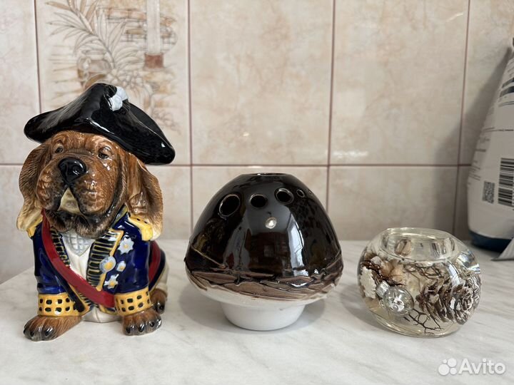 Копилка собака / подставка под свечку / декор