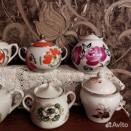 Сахарница фарфор СССР