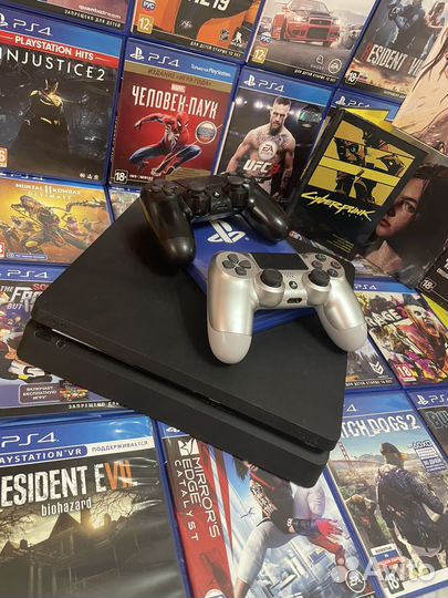 Sony Playstation 4 1Tb + 11Игр + Гарантия