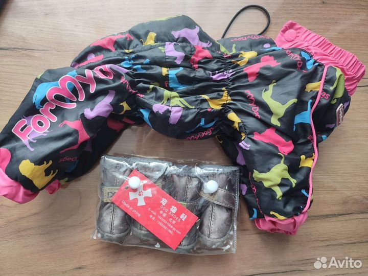 Комбинезон для собаки+обувь