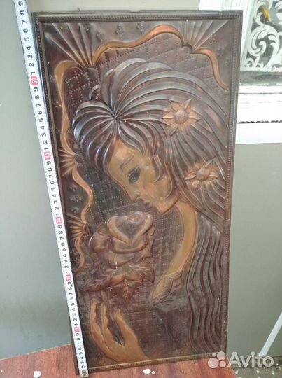 Картина медная чеканка СССР