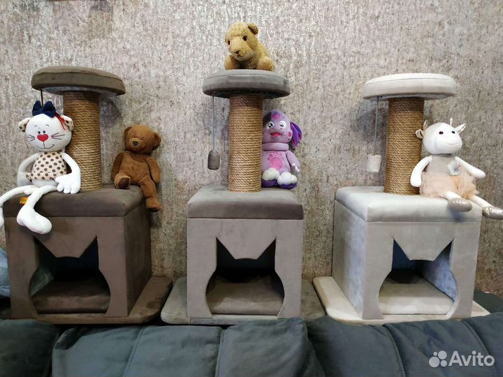 Домик для кошки с когтеточкой новый