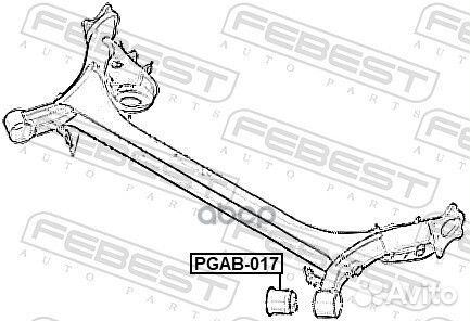 Сайлентблок peugeot 308 2007, 3008 2007- задней