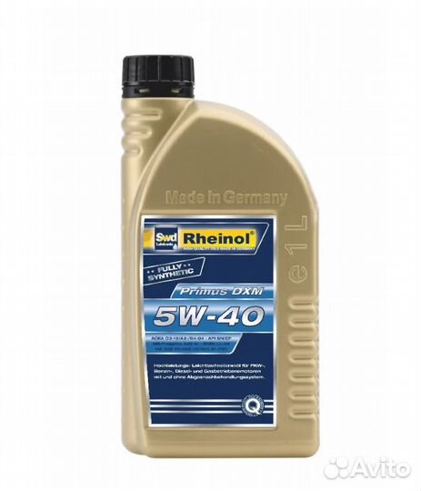 Масло моторное SWD Rheinol(DE) Primus DXM 5W-40,1л