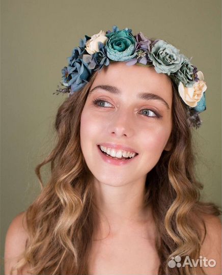 Венок на голову из цветов, аренда