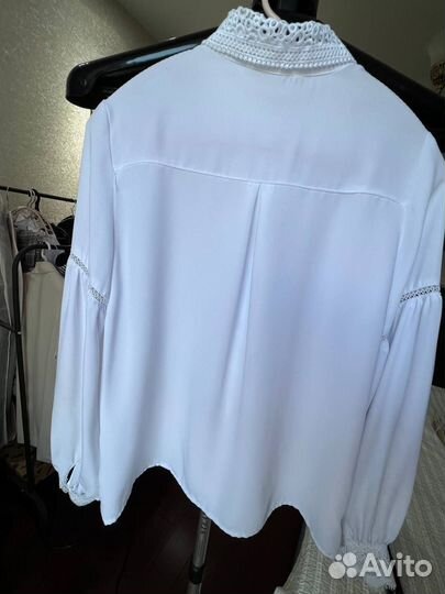 Блузка школьная для девочки белая р.152