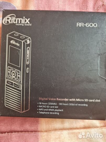 Цифровой диктофон ritmix rr600