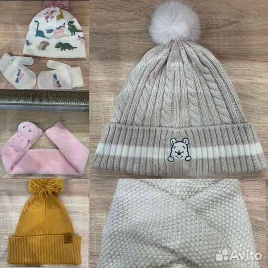 Шапки/шарфы Zara HM 2-3 г