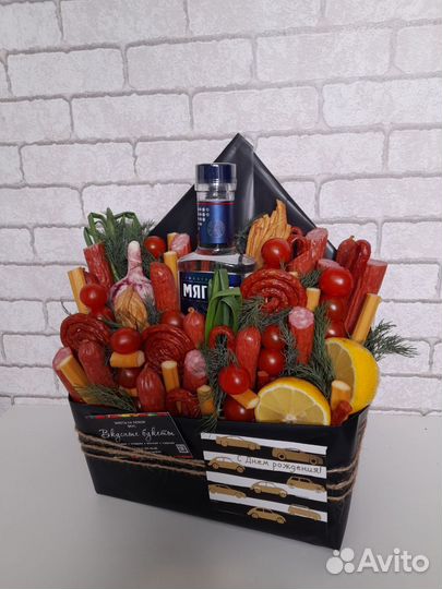 Мужские букеты съедобные