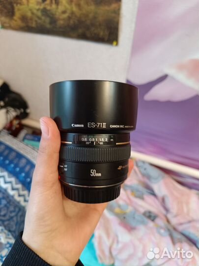 Объектив canon 50mm 1.4