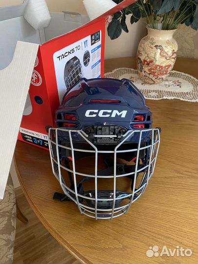 Шлем хоккейный детский ccm tacks 70 combo yth