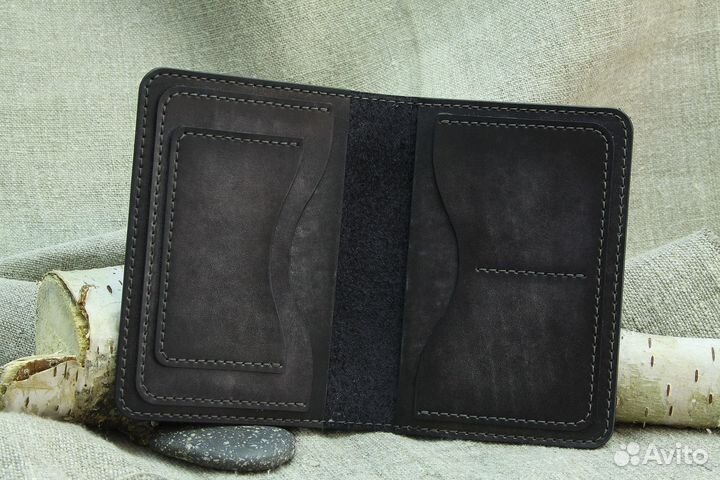 Обложка для документов натуральная кожа