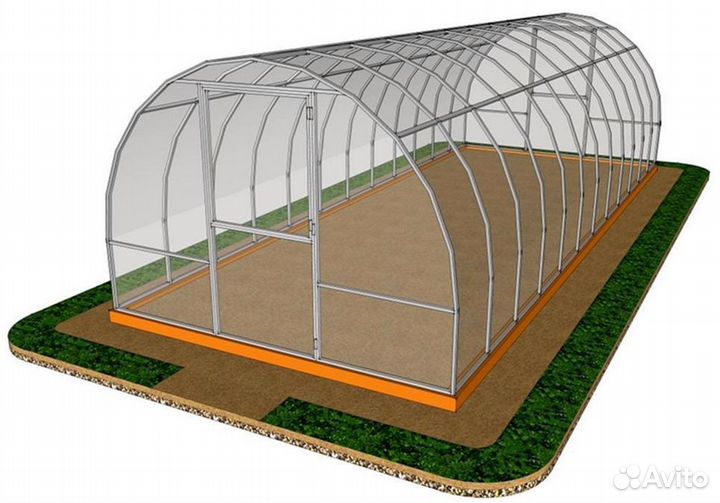 Теплица каркас Арочная+добор