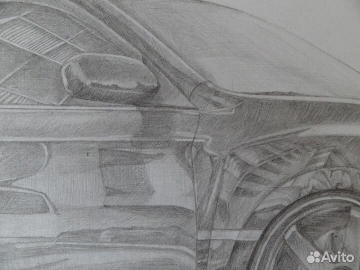 Картина рисунок Subaru подарок мужчине субаристу