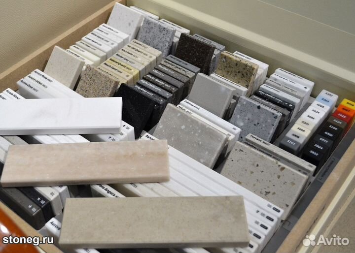 Столешница для ванной из камня m2