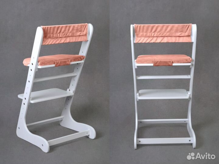 Белый растущий стул