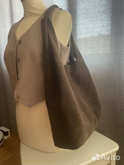 Сумка натуральная замша