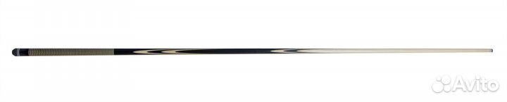 Кий пирамида 2-pc Мастер (чёрный граб, граб), гравир. Кожа ската светлая